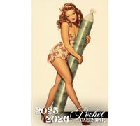 Pocket Calendar 2025-2026: Two-Year Monthly Planner for Purse, 24 Months from January 2025 to December 2026 with Inspirational Quotes | Stoner Pin-Up Woman