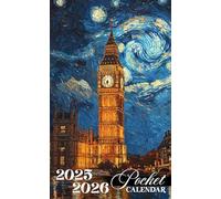 Pocket Calendar 2025-2026: Two-Year Monthly Planner for Purse with Inspirational Quotes | 24 Month Small Organizer January 2025-December 2026 | Big Ben Elizabeth Tower London Cover