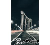 Pocket Calendar 2025-2026: Two-Year Pocket-Sized Organizer with Inspirational Quotes, 24 Months from January 2025 to December 2026 | Magnificent Roads Design