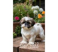 Pocket Calendar 2025-2027: Small 3-Year Monthly agenda from January 2025 to December 2027 purse size | Shih Tzu Design ( Dog breed )
