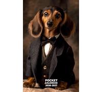Pocket Calendar 2026-2027: 2 Year Pocket Planner for Purse, from January 2026 to December 2027 | Dachshund Themed