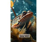 Pocket Calendar 2026-2027: 2 Year Pocket Planner for Purse, from January 2026 to December 2027 | Frog Themed