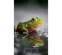 Pocket Calendar 2026-2027: 2 Year Pocket Planner for Purse, from January 2026 to December 2027 | Frog Themed