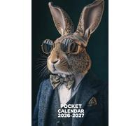 Pocket Calendar 2026-2027: 2 Year Pocket Planner for Purse, from January 2026 to December 2027 | Rabbit Themed