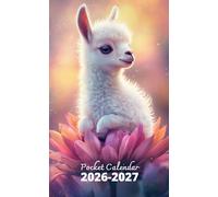 Pocket Calendar 2026-2027: 2 Year Pocket Planner, from January 2026 to December 2027 | Llama Cover