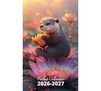 Pocket Calendar 2026-2027: 2 Year Pocket Planner, from January 2026 to December 2027 | Otter and Flowers Cover