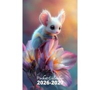 Pocket Calendar 2026-2027: 2 Year Pocket Planner, from January 2026 to December 2027 | Sugar Glider and Flowers Cover