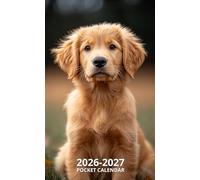 Pocket Calendar 2026-2027: 2 Year Pocket Planner January 2026 - December 2027 / Golden Retriever Cover