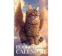 Pocket Calendar 2026-2027: 24-Month Planner with Encouraging Quotes and Portable Size with Angle Bengal Cat With Wings Design for Calm Focus