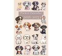 Pocket Calendar 2026-2027 for Purse: 2-Year Compact Planner (Jan 2026-Dec 2027) - US Holidays, Budget Tracker, Meal Plans & More... All You Need in One Tiny Planner! | Dogs