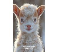 Pocket Calendar 2026-2027 for Purse: 2 Year Pocket Planner, from January 2026 to December 2027 | Baby Goat Design