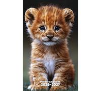Pocket Calendar 2026-2027 for Purse: 2 Year Pocket Planner, from January 2026 to December 2027 | Baby Lion Design, Cute animal