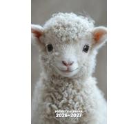 Pocket Calendar 2026-2027 for Purse: 2 Year Pocket Planner, from January 2026 to December 2027 | Baby Sheep Design, Cute animal