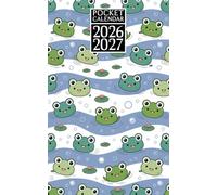 Pocket Calendar 2026-2027 For Purse: Monthly Planner With Small Size 2-Year From January 2026 To December 2027 With Holidays & Inspirational Quotes | Frog Themed