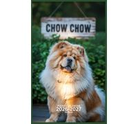 Pocket Calendar 2026-2027 for Purse: Small 2 Year Monthly Planner from January 2026 to December 2027 with Holidays, Chow chow Dog Cover Design