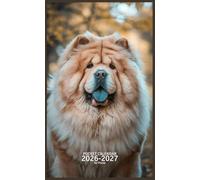 Pocket Calendar 2026-2027 for Purse: Small 2 Year Monthly Planner from January 2026 to December 2027 with Holidays, Chow chow Dog Cover Design