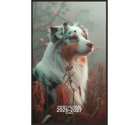 Pocket Calendar 2026-2027 for Purse: Small 2 Year Monthly Planner from January 2026 to December 2027 with Holidays, Australian Shepherd Dog Cover Design