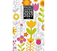 Pocket Calendar 2026-2027 for Purse: Small 2 Year Monthly Planner from January 2026 to December 2027 with Holidays, Flower pattern Design