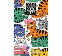 Pocket Calendar 2026-2027: Monthly Planner With Small Size 2-Year From January 2026 To December 2027 With Holidays & Inspirational Quotes | Cats Themed