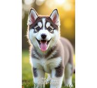 Pocket Calendar 2026-2027: Small 2-Year Monthly agenda from January 2026 to December 2027 purse size | Siberian Husky Dog Design
