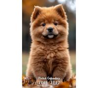 Pocket Calendar 2026-2027: Small 2-Year Monthly agenda from January 2026 to December 2027 purse size | Chow Chow Dog Design