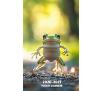 Pocket Calendar 2026-2027: Small 2-Year Monthly planner from January 2025 to December 2026, with Frog Design