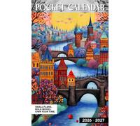 Pocket Calendar 2026-2027: Two-Year Monthly Organizer from January 2026 to December 2027 with Inspirational Quotes, Simple and Mindful Layout with Prague Czech Republic Design