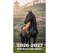 Pocket Calendar 2026-2027: Two-Year Monthly Planner for Purse , 24 Months from January 2026 to December 2027 | Horse Cover