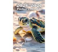 Pocket Calendar 2026-2027: Two-Year Monthly Planner for Purse , 24 Months from January 2026 to December 2027 | Turtle Cover