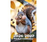 Pocket Calendar 2026-2027: Two-Year Monthly Planner for Purse , 24 Months from January 2026 to December 2027 | Squirrel Cover