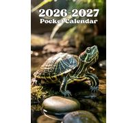 Pocket Calendar 2026-2027: Two-Year Monthly Planner for Purse , 24 Months from January 2026 to December 2027 | Turtle Cover