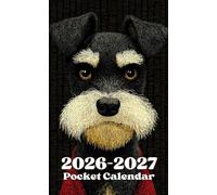 Pocket Calendar 2026-2027: Two-Year Monthly Planner for Purse , 24 Months from January 2026 to December 2027 | Miniature Schnauzer Dog Cover