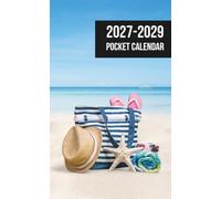 Pocket Calendar 2027-2029: A compact 3-year Covering January 2027 through December 2029, Two Pages Per Month to View, planner for anywhere use (Beach Cover)