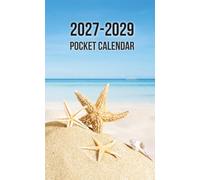 Pocket Calendar 2027-2029: A compact 3-year Covering January 2027 through December 2029, Two Pages Per Month to View, planner for anywhere use (Beach Cover)