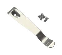 Pocket Clip - Stainless Steel, 2.4x0.47x0.35in Belt Clip Anti-Theft Design | Durable and Lightweight Holder, Multi-Functional Gear Clips For Hiking, Camping, Fishing, Climbing, Outdoor Activities
