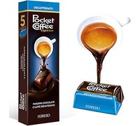 Pocket Coffee espresso - Café de café con líquido descafeinado DEK Espresso, leche fina y chocolate semiamargo, 5 bombones, 625 g