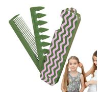 Pocket Comb, Fine Tooth Wide Tooth Styling Comb, Folding Portable Detangling Hair Brush for Women, Sturdy Design Girls, Beards and Mustaches,8.78x1.18x0.55 inches