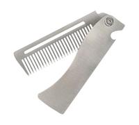 Pocket Comb, Hair Comb, Folding Design Portable Size Options Beard Grooming Moustache Care Lightweight Build Compact Storage Easy to Carry, Hair Brush for Men