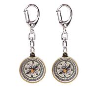 Pocket Compass 2pcs Llavero Al Aire Brújula Llavero para La Herramienta De Dirección De Navegación para Acampar