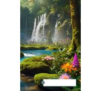 Pocket Composition Dotted Grid Notebook Journal with Yearly Monthly Weekly Planner for working, inspiring or planning: Forest and waterfall Theme : Celestial Glade: Symphony of Water and Blossoms