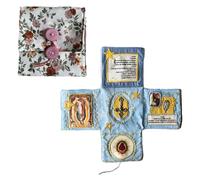 Pocket devocional Christian Pocket Devocional Journal con Escrituras de bolsillo devocional para el crecimiento espiritual del crecimiento de oraciones hechas a mano para el bautismo, comunión