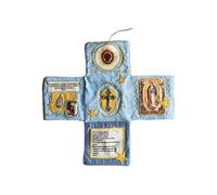 Pocket Devotional Book, Portable Daily Prayer Guide, Foldable Mini Scripture Journal, Compact faiths Companion for Communion, Baptism, Home, Church, Travel, Worship Use, Blue, Pink and Red Color