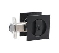 Pocket Door Lock Black Door Hardware Anti-Theft Lock Contemporary Privacy Square Door Lock Sliding D