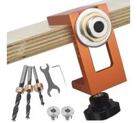 Pocket Dowel Hole Jig, Adjustable Carpentry Locator, Woodworking Tools Set, Pocket Screw Jig Kit, Stable Dowel Jig, Woodworking Dowel Jig, Adjustable Jig System, Carpentry Locator Kit, Woodworking