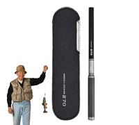 Pocket Fishing Rod, Portable 2,1 m Carbon Fly, Fish Tackle Accessories, Lightweight Travel Gear for Trolling, Jigging, Catfish, Crappie, Walleye, Saltwater Fishing