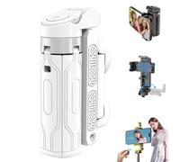 Pocket Flex Mini Tripod, 2025 New Pocketflex Mini Tripod iPhone with Fill Light, 360° Rotation Selfie Stick Equipped with Bluetooth Remote Control for Selfies, Vlogs, Landscape Photography (White)