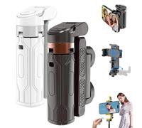 Pocket Flex Mini Tripod, 2025 New Pocketflex Mini Tripod iPhone with Fill Light, 360° Rotation Selfie Stick Equipped with Bluetooth Remote Control for Selfies, Vlogs, Landscape Photography (Mix*2)