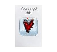 Pocket Fused Mini Cute Heart recuerdo, pequeño bolso abrazado corazón tarjeta de felicitación de cumpleaños manualidades (F, One Size)