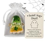 Pocket Ghost Card - Tarjeta De Inspiración Portátil | Siempre Confito Cuenta De Cuenta Para Saludos De Vacaciones De Halloween | Regalo De Graduación De Incentivos Del Equipo Conmemoración | Reuniones