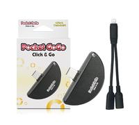 Pocket GoGo - Ultimate Auto-Catcher | Negro/Rojo | USB-C Plug-and-Play, sin carga, atrapa Pocket Monster y gira paradas (negro)